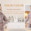 Toddlers' and Girl's Hoodies Lightweight Oversized Long Sleeve Hooded Sweatshirt Casual Pullover Tops with Pockets, size 11-12 years