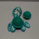 Squeaky Turtle Dog Toy, Treat Dispensing Rubber Ball, Bite Resistant Plush Chew Toy, Interactive Tug & Fetch Enrichment Toy for Medium & Small Breeds, Safe & Engaging for Puppies (Green)