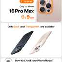 TORRAS Slim Fit for iPhone 16 Pro Max Case Clear, Ultra Thin Phone Case for iPhone 16 Pro Max, Non Yellowing Anti-Scratch Hard Plastics Lightweight iPhone 16 Pro Max Phone Case 6.9'', Clear