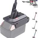 UNIKI Universal V7 V8 Battery Adapter, for Milwaukee M-18 18V Battery to Replace for Dyson V7 V8 Battery, Battery Converter fit for Dyson V78 Animal Absolute Vacuum Cleaners-Adapter Only