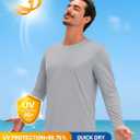 TACVASEN Men's Long Sleeve UPF 80+ Shirts Sun Protection UV SPF Shirts Rash Guard Fishing Running Quick Dry Lightweight (M)