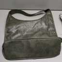 NEWBELLA Hobo Purse, PU Leather Shoulder Bag, Tote Handbag for Work and Travel (Green)