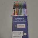 WRITECH Liquid Ink Rollerball Pens: Multi Colored 0.5mm Extra Fine Point Tip Rolling Roller Ball Pen 8ct Assorted Colors for Journaling Smooth Writing Note Taking No Bleed & Smudge & Smear