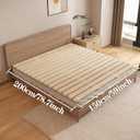 Floor Bed Frame Japanese Bed Frame Foldable Slatted Bed Base Wooden Floor Platform Guest Tatami Mat, Size: C-Full