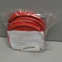 Replacement Lids fits Pyrex 4-Cup Glass Food Storage Container Bowls, 6-Inch Plastic Round Lids Covers for Pyrex 7201-PC, Airtight & Leakproof (6-Pack, Red)