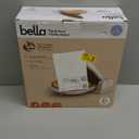 bella Flip-n-Store Waffle Maker with EverGood Ceramic Nonstick Coating, Fits-anywhere Kitchenware, Power Indicator Light, Cool Touch Handle & Cord Wrap, 7 Wide & 1" Deep Plates, 1000 Watt, Oatmilk