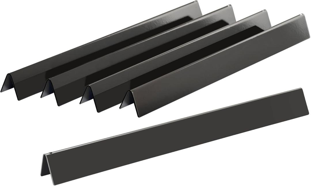 Leship 21.5" Flavorizer Bars Replace for Weber 7534 Genesis Silver A,Spirit 200 Series (with Side Control) Spirit 500 Grills, 5 Pcs Porcelain-Enameled Grill Heat Plates