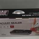 95kpa Vacuum Sealer Machine,Commercial Full Automatic Food Sealer,Powerful Sealing System with Double Heat Seal,Built-in Cutter&Bags Storage,1 Bag Rolls and 10 pcs Pre-cut Bags