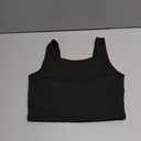 WDIRARA Girl's Twist Back Sports Bras Backless Tank Top Workout Sports Shirts for Gym Black Plain, 8Y