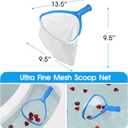 TidyMister 5-in-1 Spa Cleaning Set - Hot Tub Small Pools Maintenance Accessories Kit - Skimmer Net, Round Brush, 2ft Pole, Scrub Glove and Scum Absorber