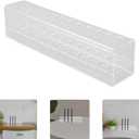 Gatuida Pen and Crayon Holder, 24-Slot Clear Plastic Pen Display Stand Makeup Brush Rack Organizer Desktop Storage for Home and Office, 9.44 x 1.96 x 2.16 Inches (Transparent)