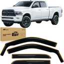 Nilight in Channel Rain Guards for Ram 1500 2009 2010 2011 2012 2013 2014 2015 2016 2017 2018 Crew Cab, 2019-2023 Ram 1500 Classic Body, Original Window Deflectors, Vent Window Visors-4PCS