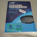 AIDEA XL Scrub Sponges Non-Scratch 6Count, Extra Large Sponges Kitchen, Sponge for Dishes, Cleans Fast Without Scratching Safe for Non-Stick Cookware, Cleaning Power for Kitchen, House (Blue)