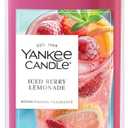 Yankee Candle Medium Pillar Scented Candle with up to 115 Hour Burn Time, Premium Plant Wax Blend for Consistent Burn, 14.25 oz Pillar Candle with Room Filling Fragrance, Iced Berry Lemonade