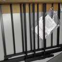 COMOMY 36" Extra Tall Baby Gate for Stairs Doorways, Fits Openings 29.5" to 40.6" Wide, Auto Close Sturdy Safety Dog Gate for House, Pressure Mounted Easy Walk Through Pet Gate with Door, Black