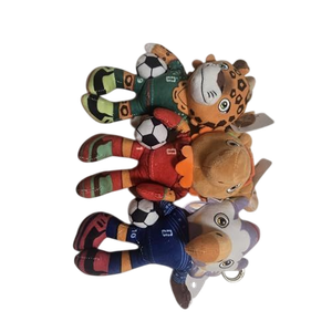 2026 FIFA World Cup Mascot Plush Keychain Set, Clutch™ the Bald Eagle, Zayu™ the Jaguar, and Maple™ the Moose, 3 Pack