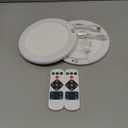 wowatt 2Pcs Battery Operated Ceiling Lights Rechargeable Motion Sensor Light Indoor Wireless Shower Light with Remote 3000K 4500K 6500K 7.48in Dimmable Timing Motion Activated Lamp for Closet Shower (3CCT-Round)