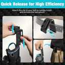 DuraTech Drill Holster with Quick Release Buckle, Driver Holster with Side Bit Pocket, Drill Holder with Holder Strap, Fits Most Belts for Electric Drills, DIY & Jobsite Use