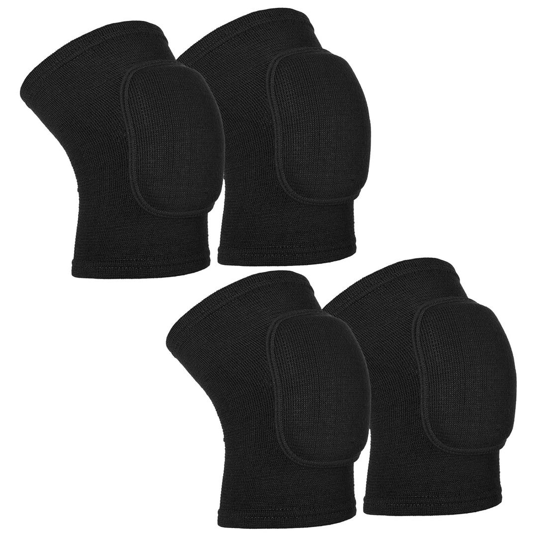 2 Pair Sport Elbow Pads, Volleyball Arm Brace Pads Elbow Protector Fitness Arm Protector Compression Breathable with Soft Support Cushion for Men and Women(Black,S)