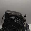 Retractable Garden Hose Reel 1/2 in x 100 ft, Heavy Duty Wall Mounted Hose Reel with 10- Function Sprayer Nozzle, Any Length Lock/Automatic Slow Return System/180Swivel Bracket/UV Resistant (Black)