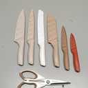 Astercook Knife Set, 13 Pieces Kitchen Knives Set with Healthy Anti-Rust Coating, Dishwasher Safe, Stainless Steel Chef Knife Sets with 6 Blade Guards, Perfect Mothers Day Gifts for Kitchen