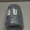 H.VERSAILTEX Bath Mats for Bathroom Non Slip Luxury Chenille Striped Bath Rug Absorbent Non Skid Fluffy Soft Shaggy Rugs Washable Plush Carpet Mats for Bath Room, Tub (20" x 32", Stone Blue)