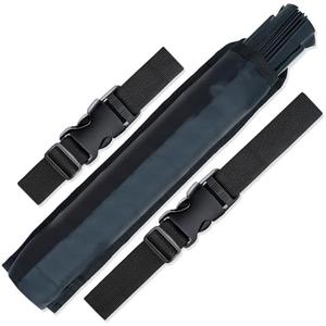 SoJourner Bags Black Rave Fan Holster - Rave Fan Holder - Rave Festival Accessories | Hand Fan Holder & Thigh Holster for Rave Essentials