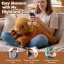 25" | 4.5 Pounds Highland Cow Weighted Stuffed Animals for Kid Adult, Microwavable Stuffed Animal Unscented, Cute Coolable Heatable Weighted Plush Warm Gifts for Christmas Birthday, Large Highland Cow