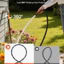 VEVOR Garden Hose, 100 ft 5/8" Heavy Duty 4-Layer Rubber Water Hose, 150PSI Working & 600PSI Burst, Flexible & Non-kink Outdoor Waterhose with 3/4" Fitting, Lightweight Hoses for Gardening Cleaning