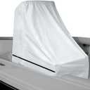 Center Console Boat Cover UPF 50+, 420D Waterproof Boat Cover, Center Console Cover with Windproof Straps, Silver(Large Size up to 30" L 40" W 44" H)