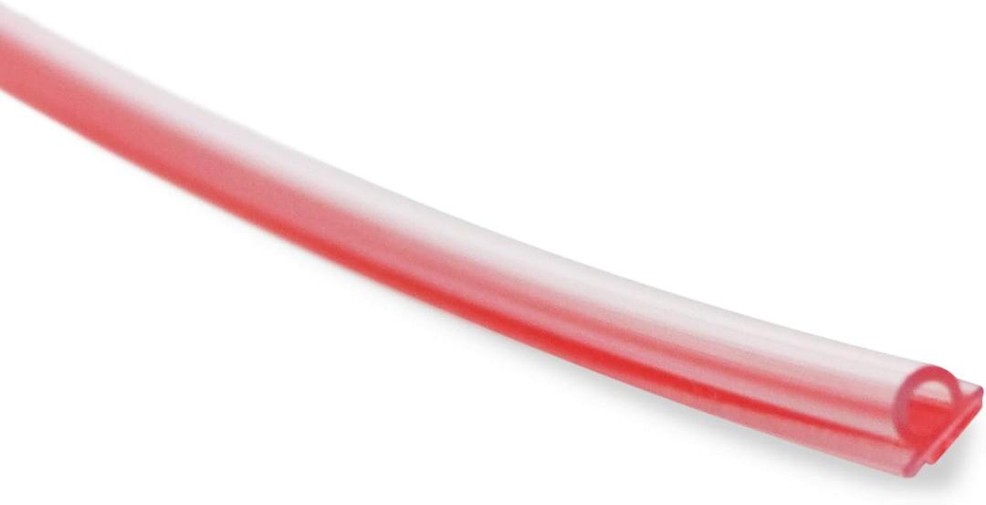 eatelle Vinyl Bulb Translucent Shower Door Seal for 5/32" (4mm) Gap with Pre-Applied 3M Tape, Adhesive Bathroom Strip for 3/16" Thick and UP(1/4, 3/8, 1/2 Glass) 95 Inch Long