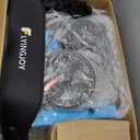 Lightweight Upright Rollator Walker All-Terrain Foldable with seat and Adjustable Height backrest, 300 lbs Capacity, 10" Front & 8" Rear Wheels for Seniors, Adults, bariatric, Includes Cane Holders Blue