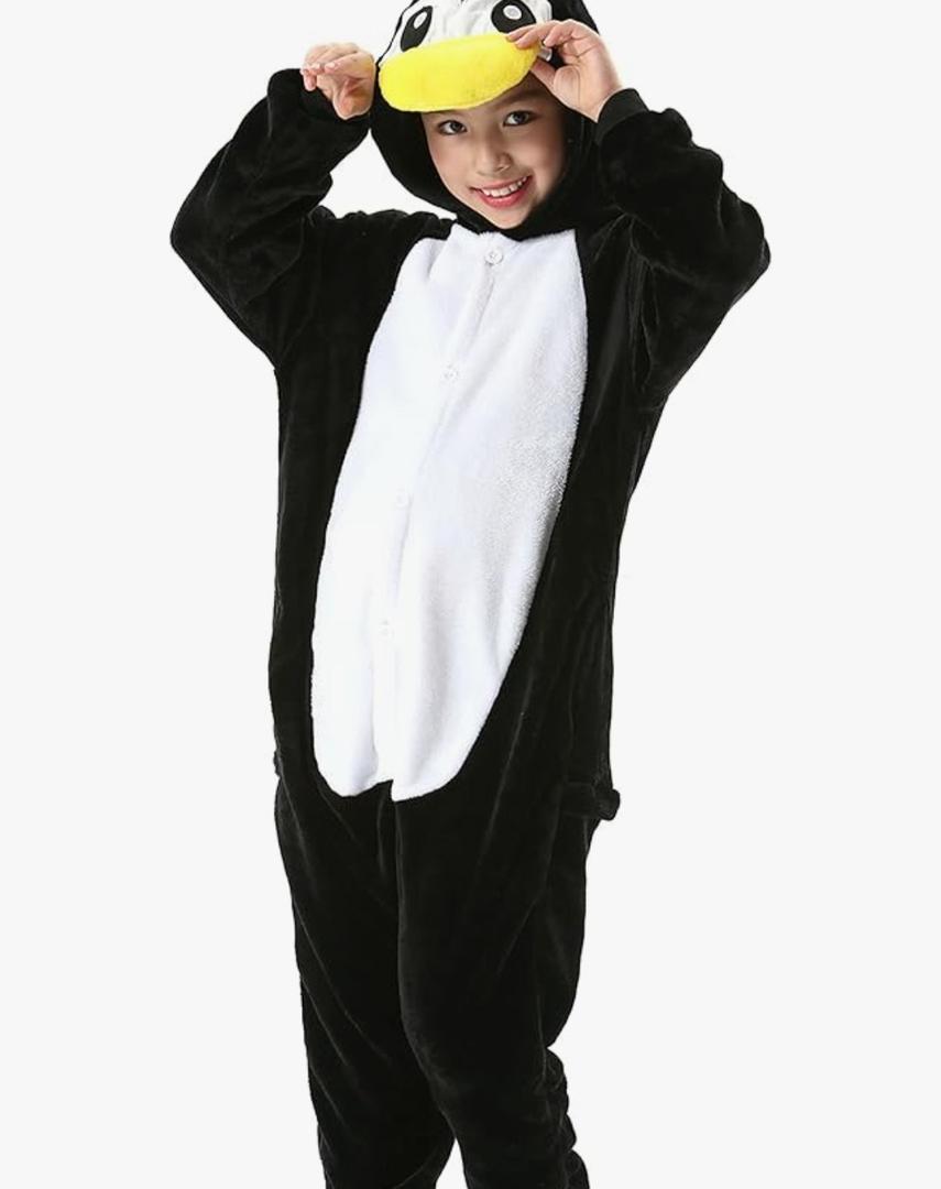 ATOZ Onesie for Kids, Animal Pajamas Halloween Cosplay Costume for Girls Boys Size 115/130