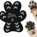 Anti Slip Dog Paw Protector Pads for Senior Dogs, Paw Pads for Dogs Traction, Disposable Self Adhesive Paw Grips for Old Dog on Slippery Hardwood Floor, Black 12 Sets (48pcs) M (1120lbs)