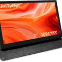 Mini Monitor 7 Inch Display Capacitive Touchscreen HDMI LCD 1024 * 600 High Resolution for Raspberry Pi 4/3 Model B/3B+/BB Black/Banana Pi,Work as Computer Monitor for Windows 10/8.1/8/7