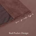 NICETOWN Pink Velvet Curtains 102 inches - Blackout Curtains for Living Room, Thermal Insulated Soundproof Panels Soft Luxury Home Decor for Bedroom, Dusty Rose Pink, W52 x L102, 2 Panels