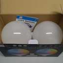 ILC G120 LED Large Globe Light Bulbs 15W, Compatible with Alexa Hub Required, 4.72 inch, Color Changing, CCT Color Temprature Turnable 2700K-6000K, CRI>95+, 150W Equivatlent, E26 Base (2 Pack)