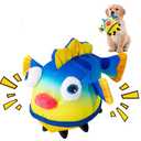 Auvitaya Large Squeaky Dog Toys for Aggressive Chewers, Durable Stuffed Pet Puppy Chew Toys with Clean Teeth for Small Medium Large Dogs to Keep Them Busy