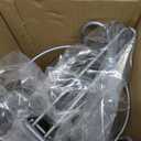 TomCare Toilet Paper Holder Toilet Paper Stand Free-Standing Toilet Tissue Paper Roll Bathroom Storage Shelf and Dispenser for 3 Spare Rolls Metal Wire Bathroom Accessories Storage Organizer (Silver Grey)