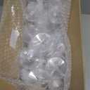 Ciaell 24 Pack Plastic Champagne Flutes - Clear 6 Oz Disposable Champagne Glasses - Square Plastic Toasting Glasses for Party Birthday Anniversary Wedding