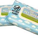 2 Packs 50 Pet Wipes in Resealable Pouch Poop Pets Wipes