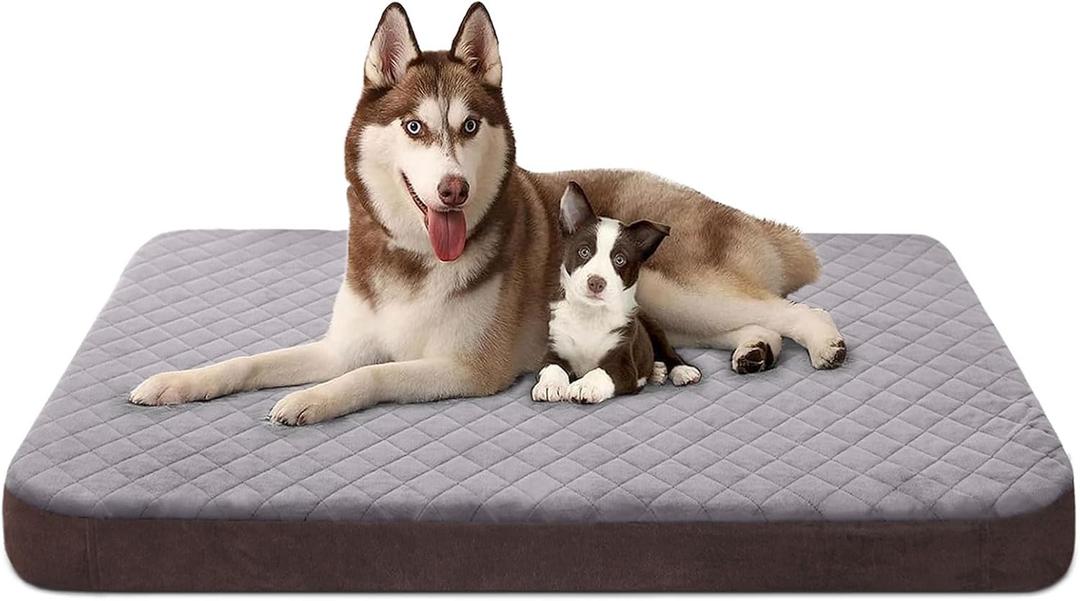 Large Dog Bed, High Density Foam, Good Resilience for Enough Cushion to Large Dogs Such as Great Dane, 47 * 39 Inches Widen Pet Bed, Non Slip Bottom with Removable Washable Cover