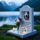 Pet Hair Memorial Bottle with Miniature Doghouse Kit, Dog Cat Fur Memorial Keepsake Glass Ball, Pet Hair Fur Ash Storage Urn with Mini Dollhouse DIY, Dog Memorial Gifts for Pet Loss