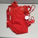 RSLOVE Women Lingerie Babydoll Sexy Nightgown Lace Chemise Exotic Sleepwear Nighty Medium