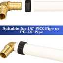 25 Pack 1/2" PEX Copper Crimp Rings, for Pex Pipe Connection