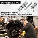 Rear Brake Master Cylinder Rebuild Kit Compatible with Harley Davidson Softail,Dyna,FXR, Electra/Tour/Street/Road Glide, Road King, Sportster, Replaces 42382-87 DS-195059