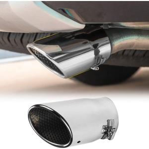 JeCar for Car Stainless Steel Exhaust Tail Exterior Rear Tail Muffler Tip Pipe, Pipes Diameter 3.1inch for 2010-2019 Toyota 4Runner, for Jeep Wrangler JL JLU,for 2017 Compass
