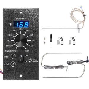 Digital Thermostat Kit Replacement for Traeger Pellet Grills, Traeger Pro Controller Upgrade Thermometer Control Panel Replacement Parts, with RTD Temperature Sensor and Dual Meat Probes