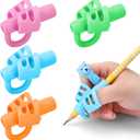 BUSHIBU Pencil Grips for Kids Handwriting, Toddler Pencil Grip, Pen Grips Trainer for Beginners Preschoolers Kindergarten Children (4 PCS)