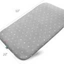 Bassinet Mattress Pad 33" x 20" x 1, Fits Baby Delight, Jimglo, BCOL, BabyBond YADAQE, Koolerthings and Angelbliss Bassinet, Waterproof Lining Breathable Soft, Baby Foam with Removable Zippered Cover